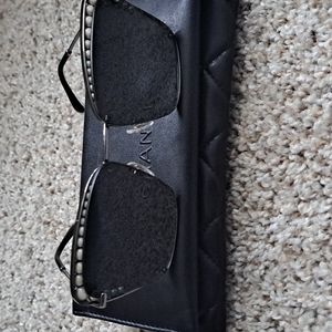 Chanel 4235-H Black Faux Pearl Square Sunglasses